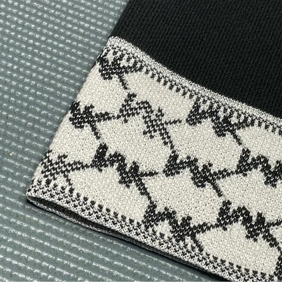 Michael Michael Kors Womens Knit Cuffed Winter Beanie Hat 539330C Black Multi OS - Picture 11 of 16